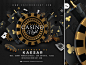 Dribbble - squared-casino-night-deluxe-flyer.jpg by n2n44