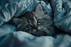 毛茸茸的可爱小猫咪
