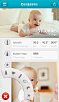 HonestBaby孩子健康管理应用界面设计 健康手机界面