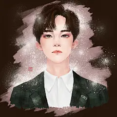 我画过的男明星......有点少～ | 爱画画的郁大壮 - 练习作品 - 涂鸦王国插画