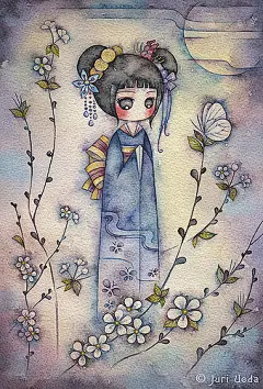  水彩 影视动漫 插画手绘 嘀咕图片