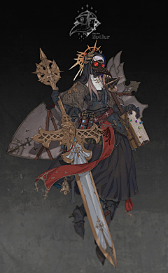 Dorothea-采集到人物设计——修女祭司等庄严形象+舰长队长