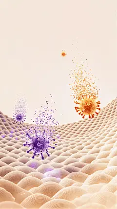 花瓣素材_服饰系列科技感纤维网状缠绕+细菌分子图片_194810438