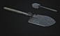 WJQ-308 Shovel, Benjamin Vos : Made this Chinese military shovel over the past few days. Texturing was a lot of fun so I decided to do some variations. Enjoy!