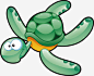 可爱卡通乌龟免抠素材_新图网 https://ixintu.com 卡通动物 可爱卡通乌龟 矢量素材