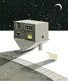 【GIF】悉尼插画师 Nancy Liang 的动态插画作品是平和的，充满安静的奇幻色彩。（cargocollective.com/nliang