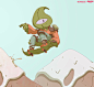 animatic cinematic color concept art game Game Art ILLUSTRATION  videogame visual design Visual Development-拟人形象插画
