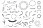 [编号2161黑白手绘植物自然橄榄枝元素LOGO设计EPS/AI素材带字体-淘宝网