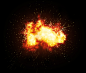 高光素材 爆炸火花