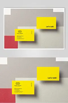 商务风简约风简约名片样机