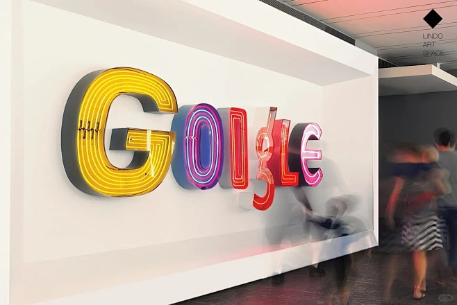 Google—办公空间logo墙装饰设计分享_7_Lindo灵度_来自小红书网页版-花瓣网