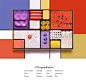 Mondrian Bento Box by Yum Tang : One of our favorite food still life artist, Yum Tang, recently introduced her latest project in collaboration with Lenovo and the launch of their ThinkPad x1 laptop created for graphic designers and artists. We love her cr