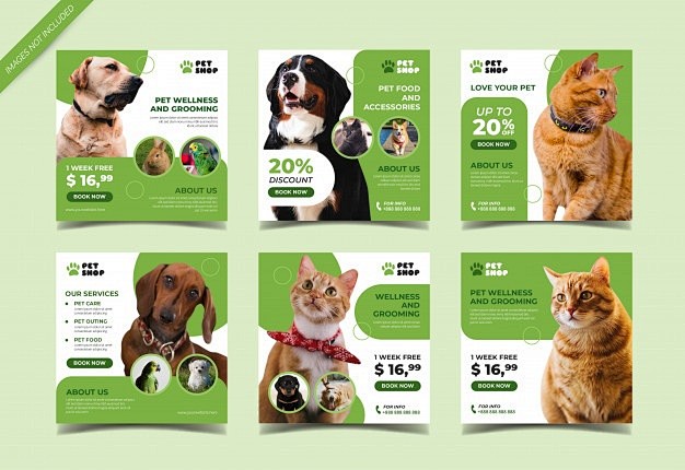 Pet shop banner for ...