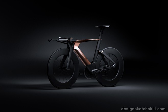 标致概念自行车设计效果图-交通工具设计手...