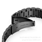 适用于佳明三星华米智能手表三珠双色不锈钢表带20MM 22MM宽