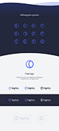 Nightly app | logo & brand identity : Nightly is a scientifically developed app created to help fall asleep easier, sleep soundly and manage bad dreams. Its unique active feature monitors your movements while you sleep, assesses your sleep quality, an