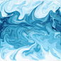 蓝色数字丙烯酸颜色漩涡或类似的大理石扭曲