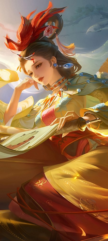 王者荣耀甄姬女儿国国王手机壁纸