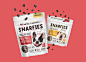 Snarfies Pet Treats : A playful packaging design for Snarfies, premium 100% natural pet treats produced by a family-owned business in Maryland, USA. 