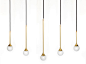 Lampada a sospensione in ottone SS-5 | Lampada a sospensione - Intueri Light