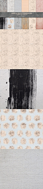 桃色的巴黎风纹理和金箔背景纹理 Parisian Textures & Gold Foil: Peach