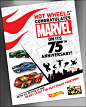 MARVEL - Print Ad, Packaging Copy & Social Media Posts : The Marvel line of Hot Wheels vehicles consists of highly-stylized toy cars that embody the attributes of characters from the entertainment. I created this congratulatory ad when Mattel first ac