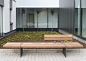 Tecto Bench with partial backrest by Westeifel Werke | Benches