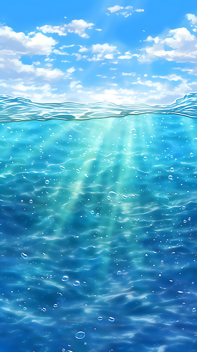 夏日海洋海面水面主题