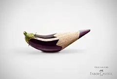 彩色铅笔的创意广告