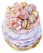Cakes : Cakes . Objects for design. Illustration . 