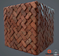 Herringbone Bricks, Rajan Gupta : Learning material creation in substance designer.