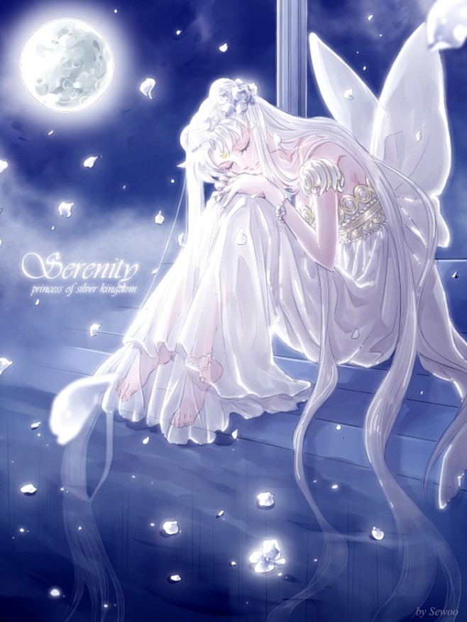 立于风中的elsa潇洒小姐美少女战士月野兔水冰月倩尼迪月亮公主同人