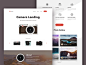 Camera Landing Page Layout