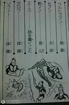 奥特六兄弟的爱好
