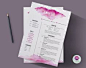 CV template    cover letter template & reference by ChicTemplates