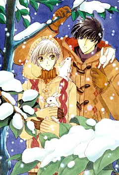 桃矢和雪兔这对CP甜cry了感受一下当年超大手的官方图#每日动漫#