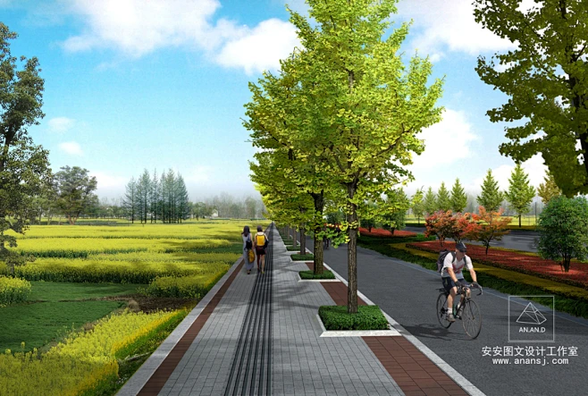 市政道路效果图 - 安安图文-花瓣网