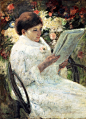 Cassatt Mary Woman Reading In A Garden