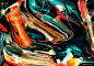 水彩油漆抽象流体纹理背景05模板背景图片