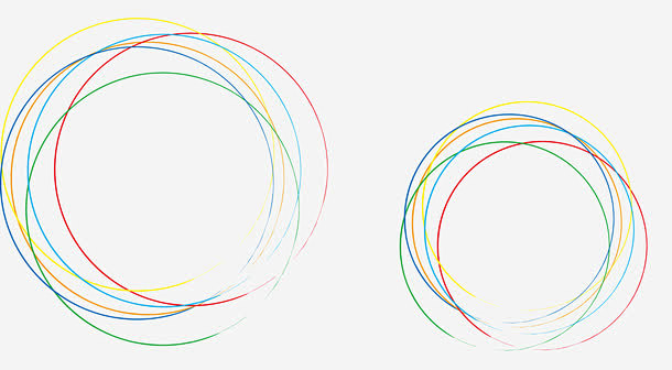 炫彩圆圈高清素材 几何 圆圈 彩色小圈 ...