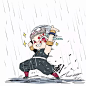 #鬼灭之刃#下雨了