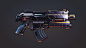 Bolter reimagined [HP], Jacek Zabawa-Kalinowski : This is my variation of Warhammer 40k bolter, inspired by awesome concept art by Eldar Safin.
I liked the more hi-tech look of this concept on contrary to the very crude, industrial original.
This is the o
