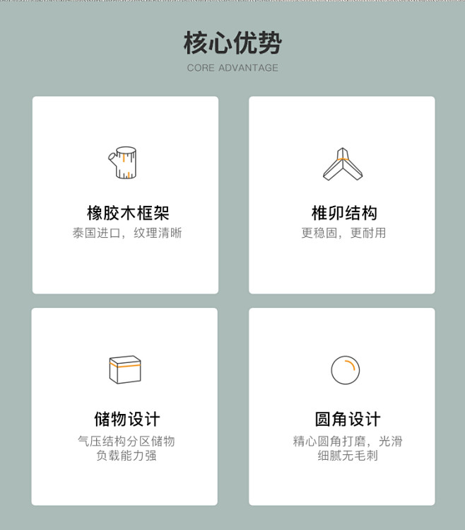 北欧全实木床1.5米1.8米现代简约卧室...