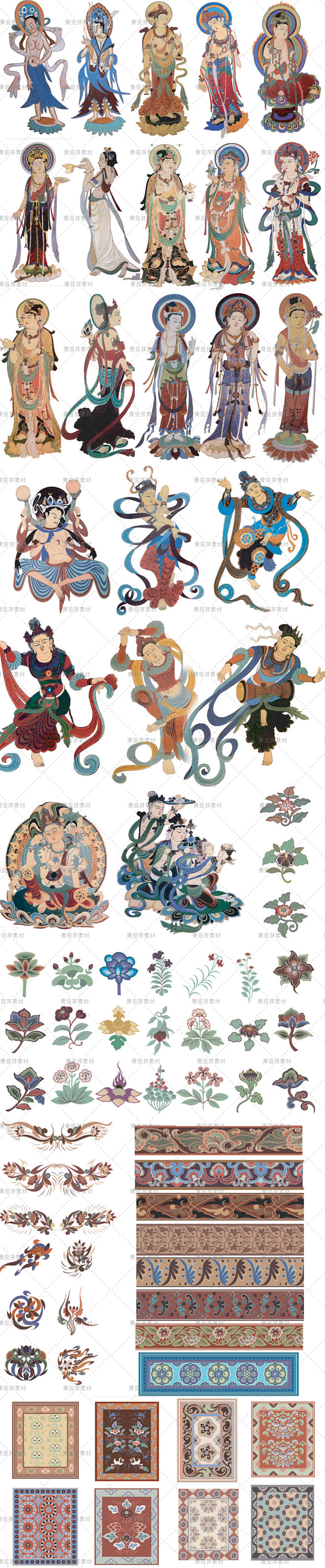 中国古典传统绘画敦煌莫高窟壁画AI cd...