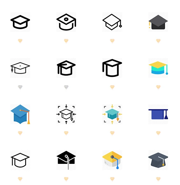 学位帽 寻图标 icon.52112.com-花瓣网