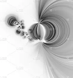 三维抽象分形插画背景创意设计