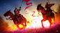 General 1920x1080 artwork Sun knight banner horse horse riding Dominik Mayer