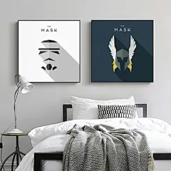 hey Hero钢铁侠美式电影海报墙画壁画男孩房间挂画英雄联盟装饰画