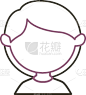 性格,头像,分离着色,可爱的,肖像,图像,青少年,女人,自然美