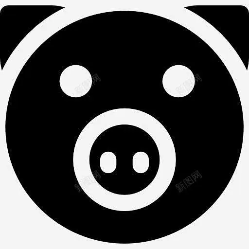 猪图标 创意素材-花瓣网